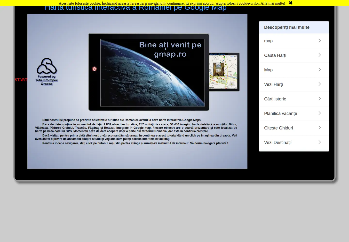 Screenshot of gmap.ro