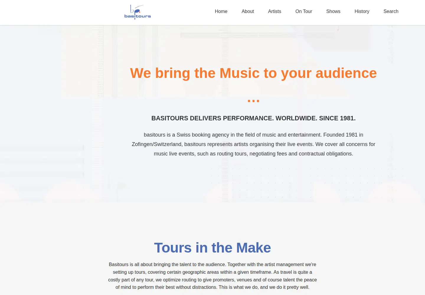 Screenshot of basitours.com