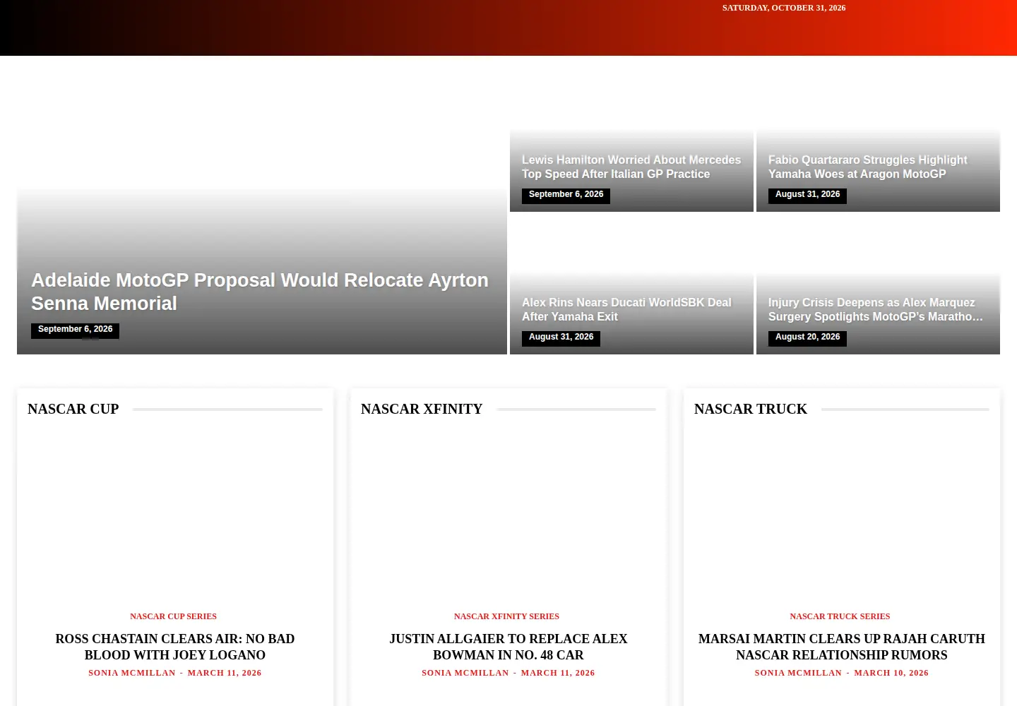 Screenshot of big14news.com