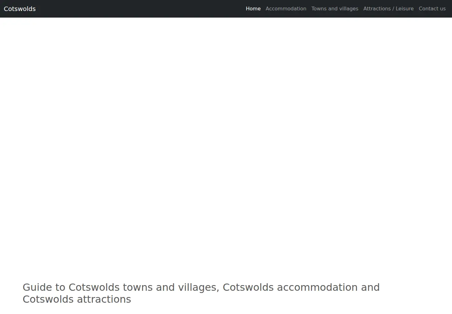 Screenshot of cotswoldswebsite.com
