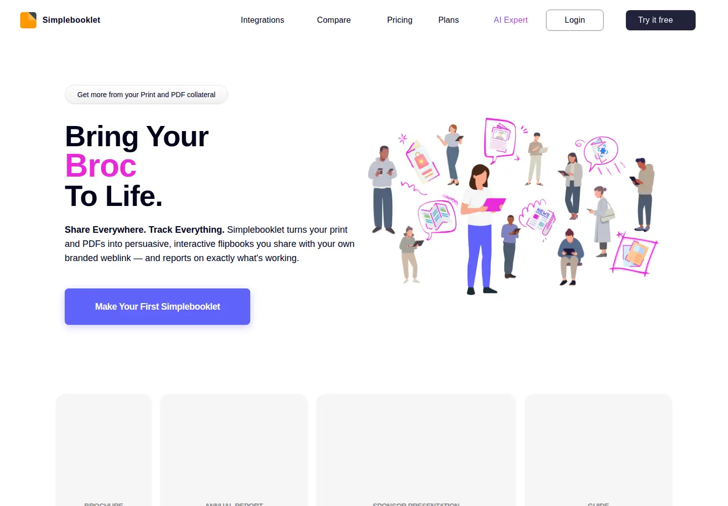 Screenshot of simplebooklet.com