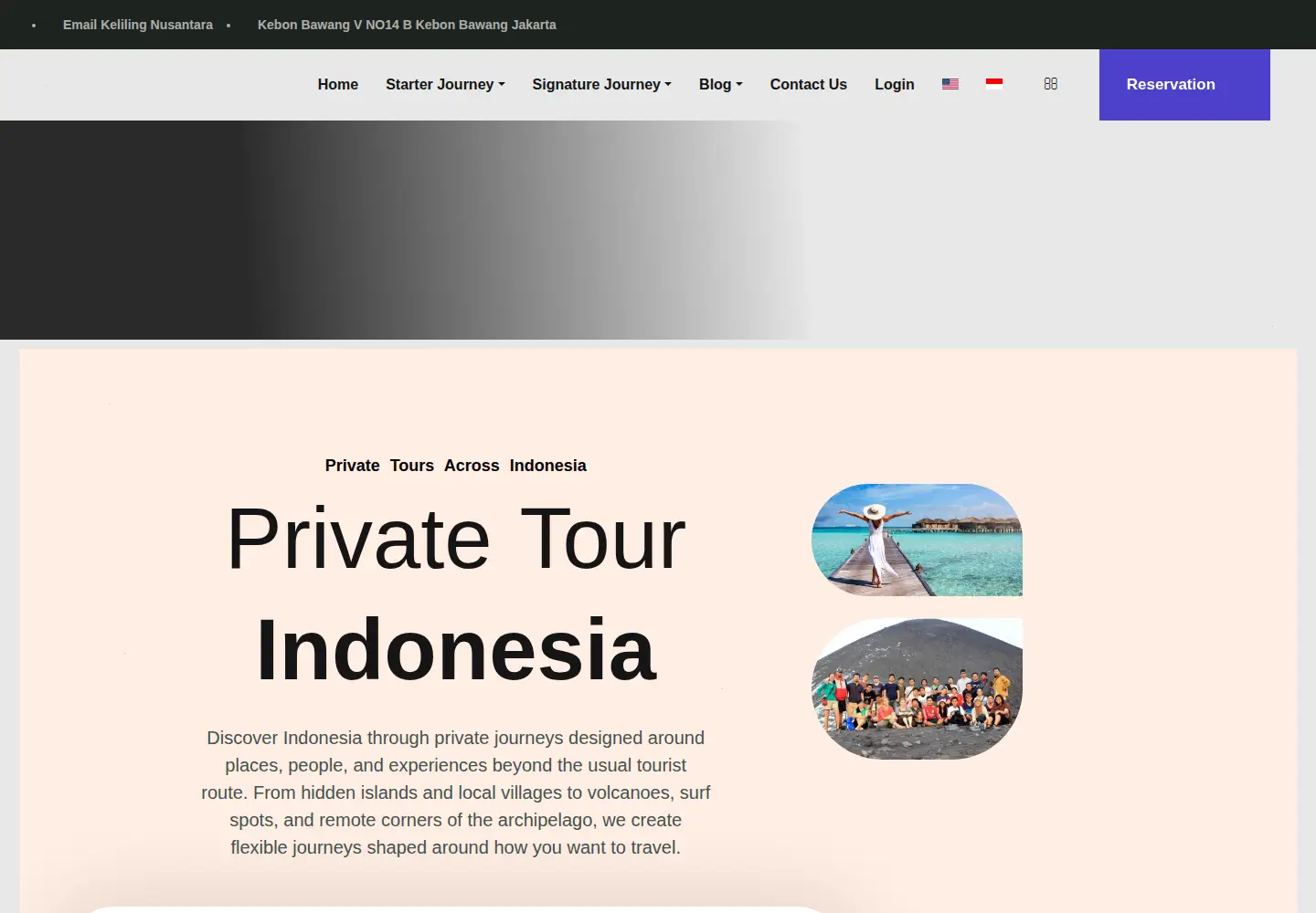 Captured homepage of kelilingnusantara.com in the current scan