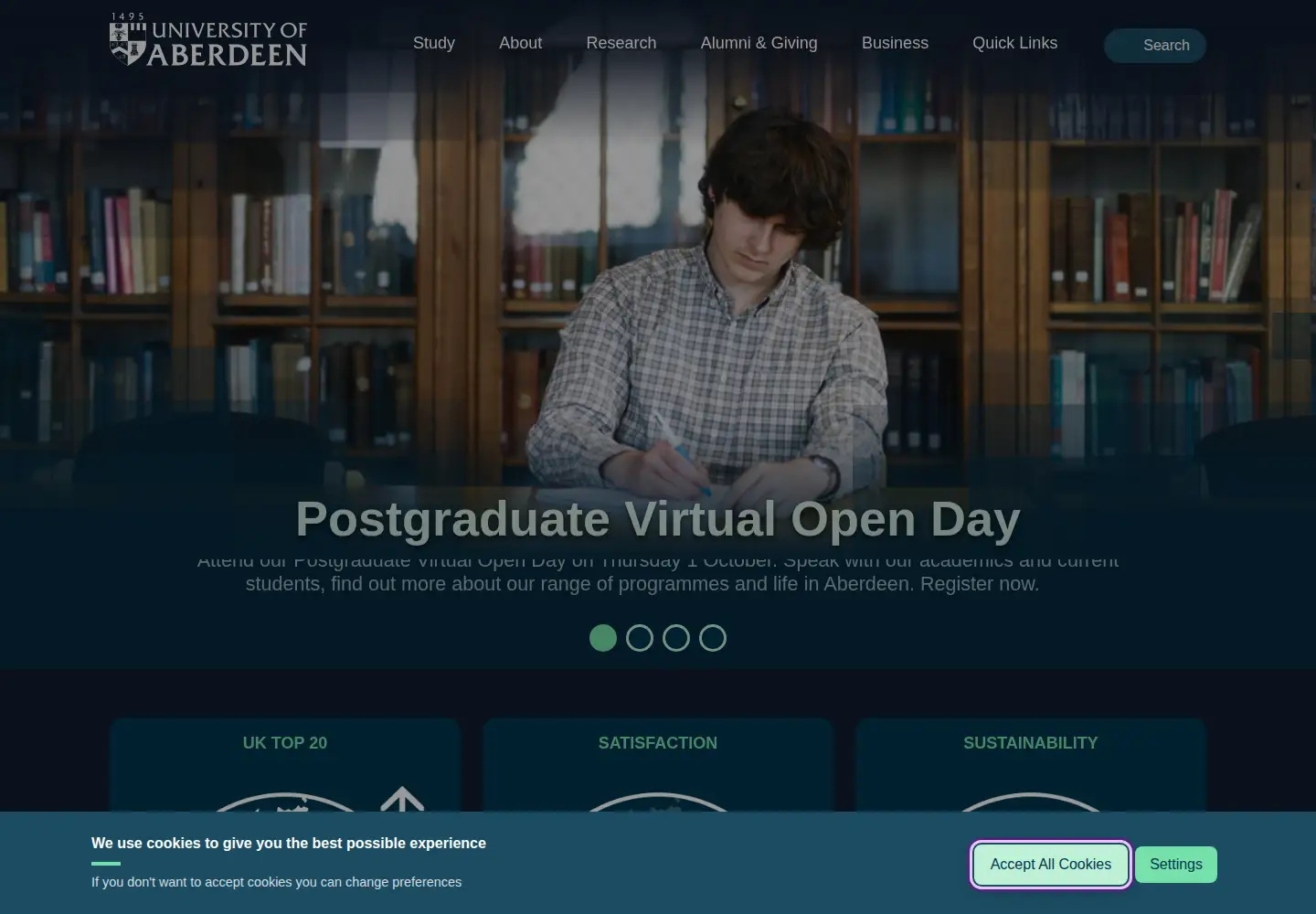 Screenshot of abdn.ac.uk