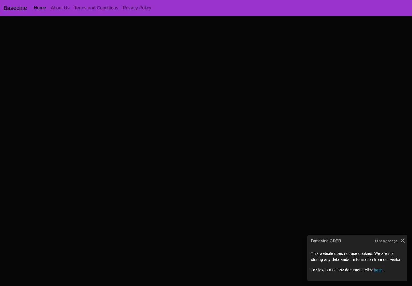 Screenshot of basecine.net
