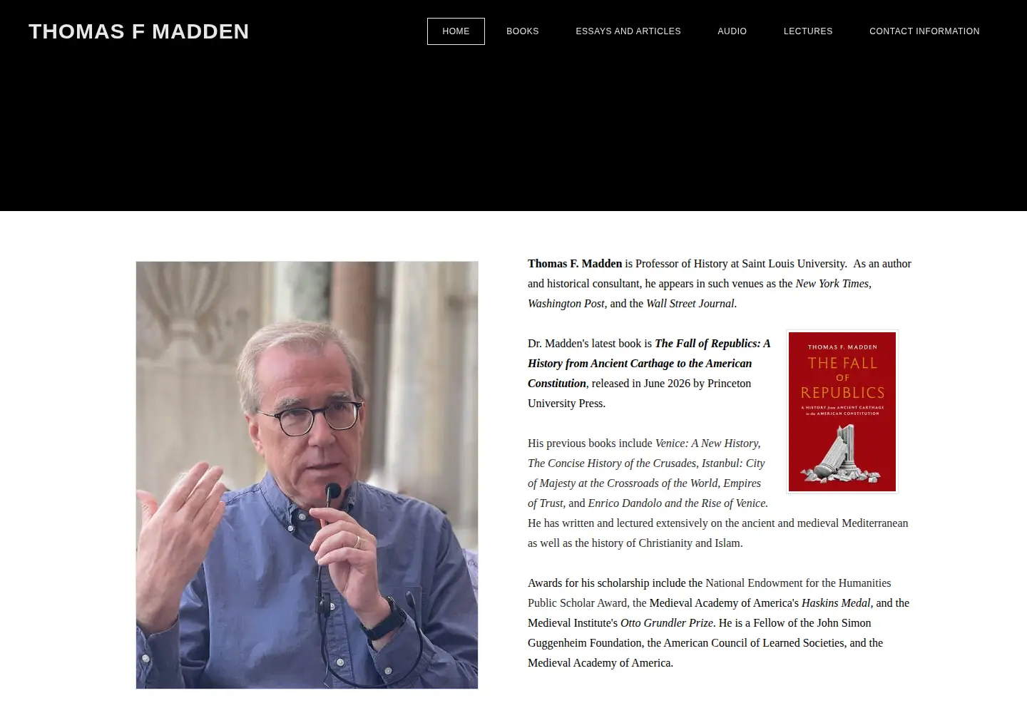 Screenshot of thomasmadden.org