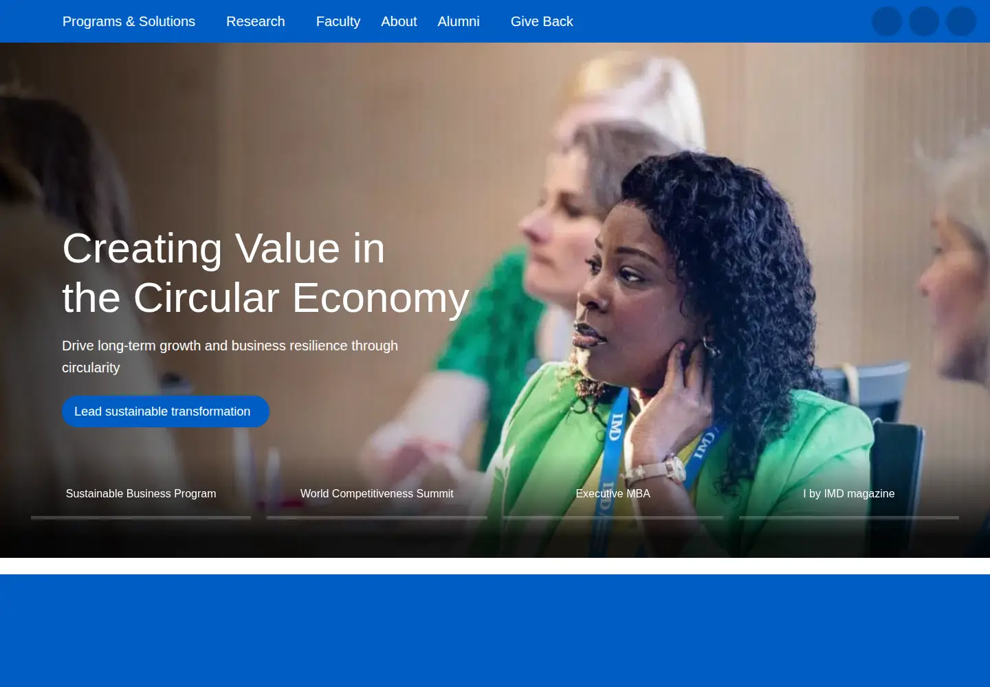 Screenshot of imd.org