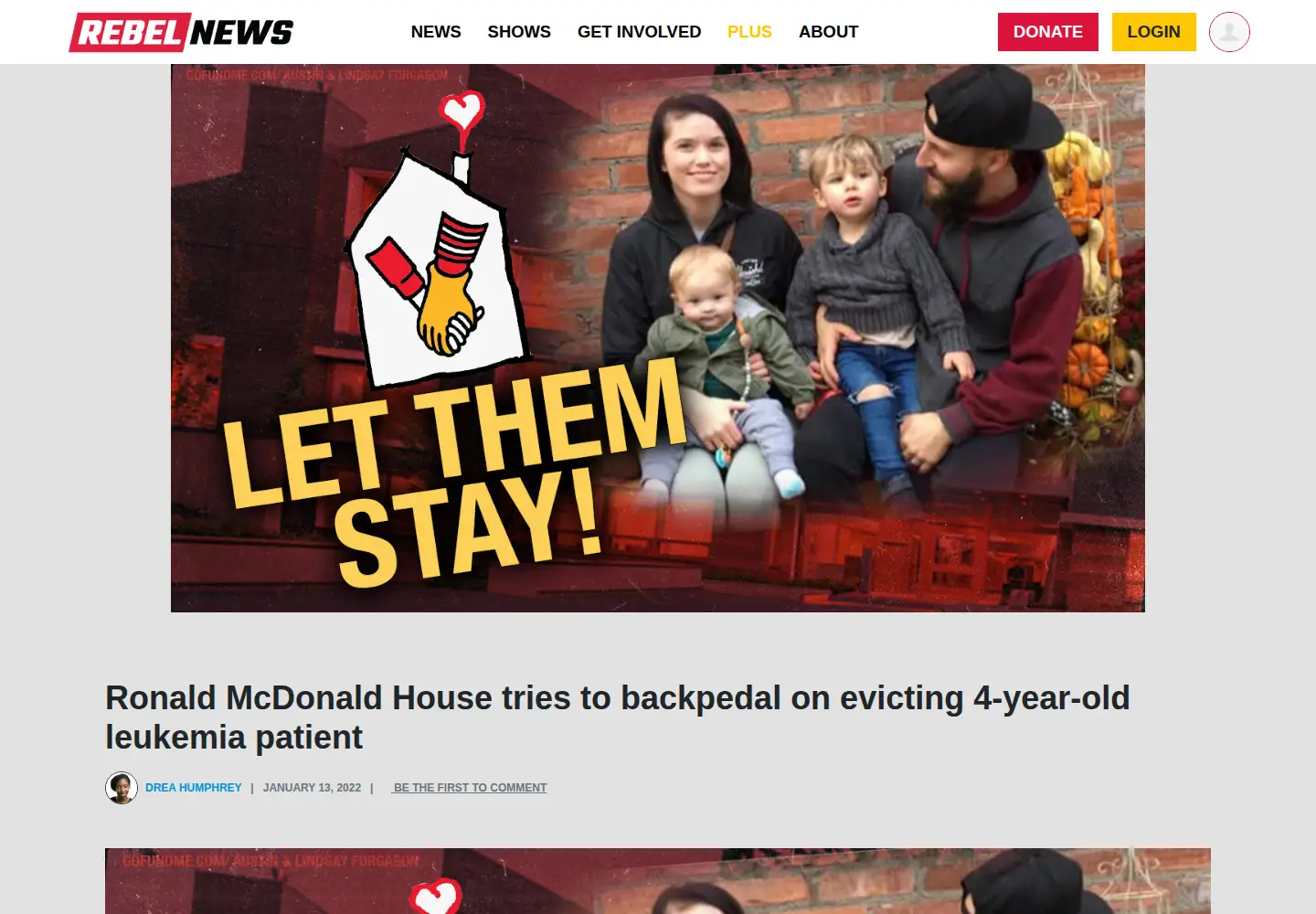 Screenshot of letthemstay.ca