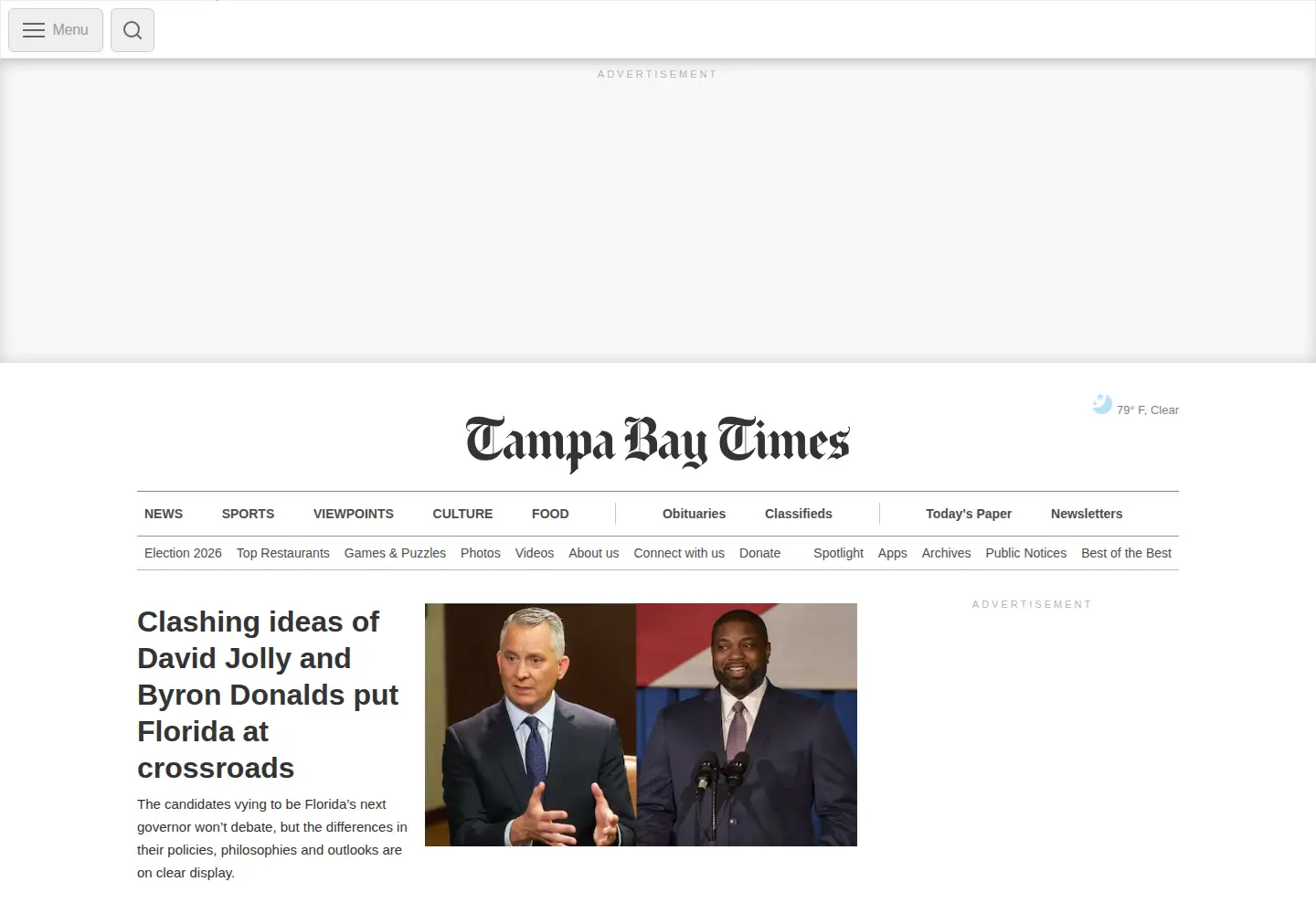 Screenshot of tampabay.com