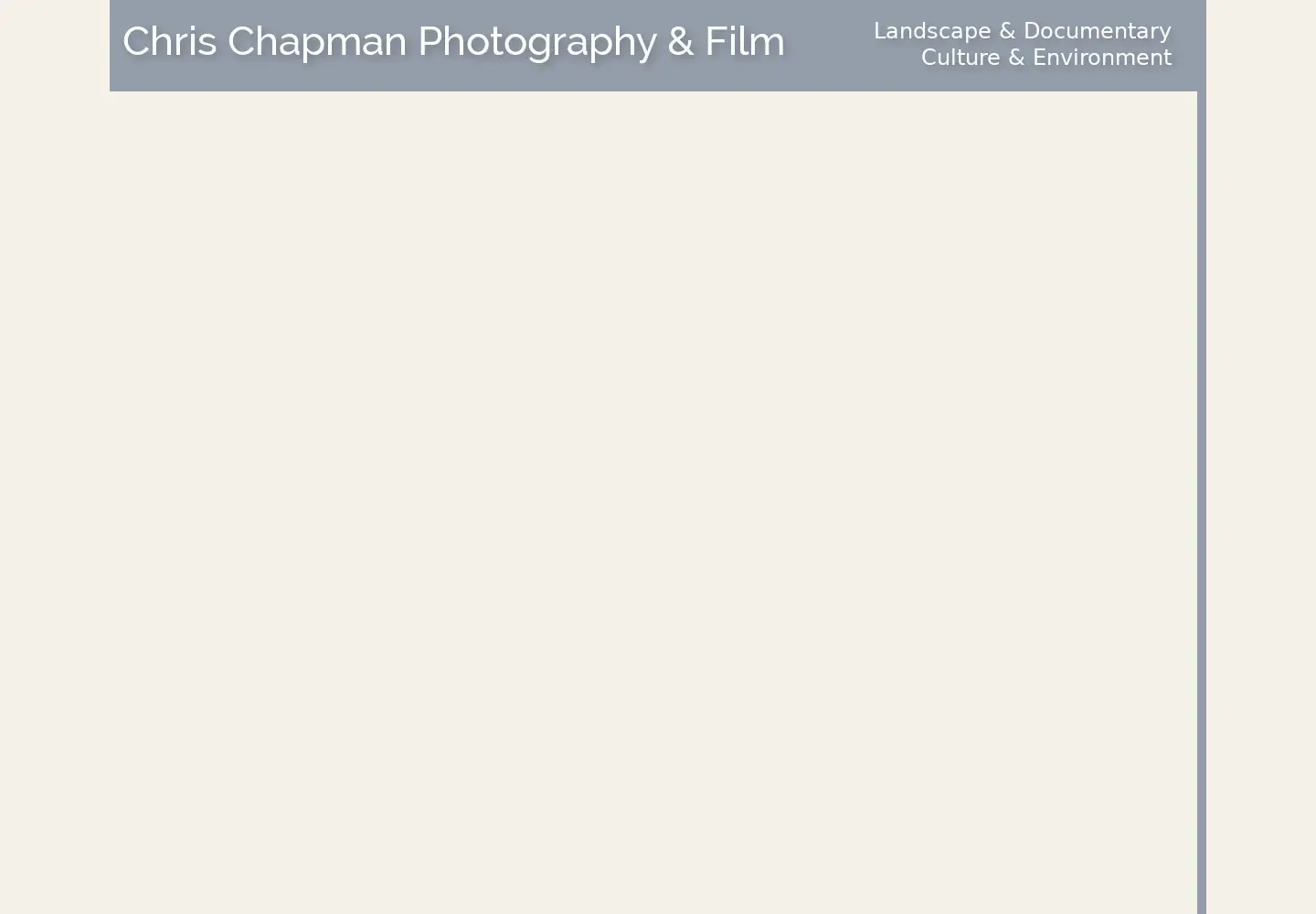 Screenshot of chrischapmanphotography.com