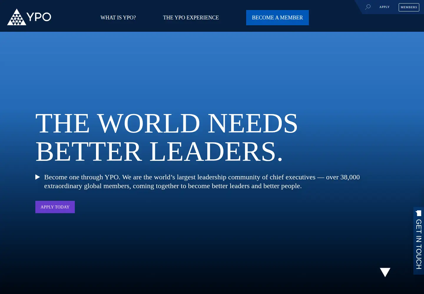 Screenshot of ypo.org