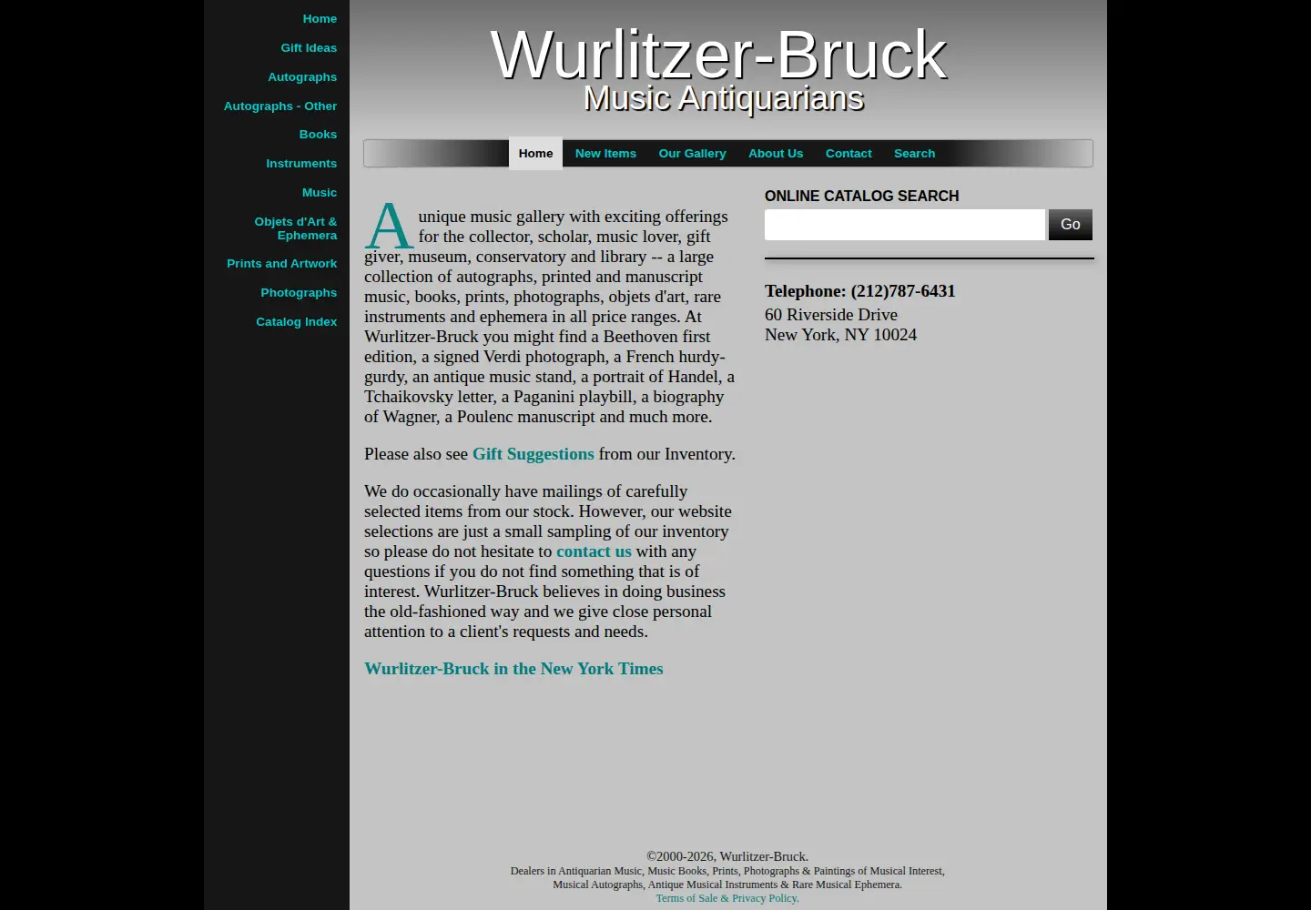Captured homepage of wurlitzerbruck.com in the current scan