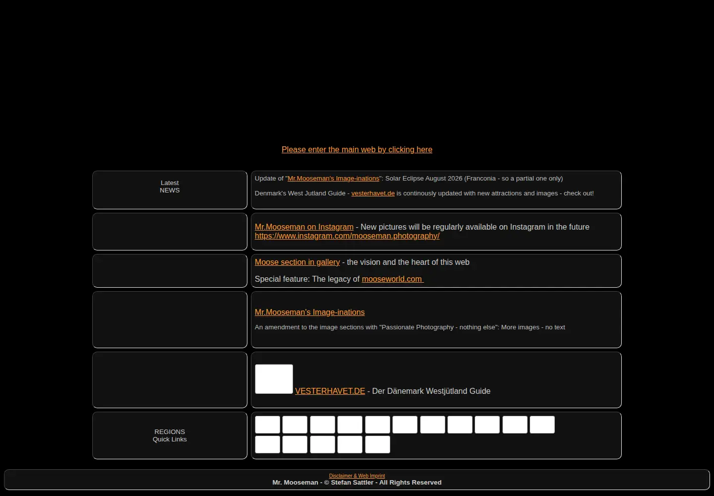 Captured homepage of mooseman.de in the current scan