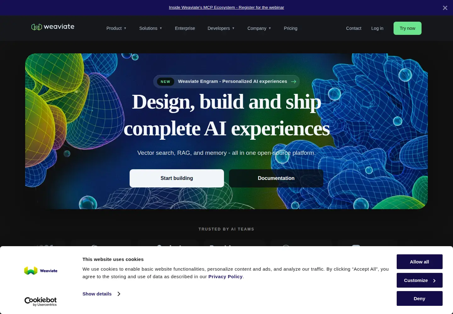 Screenshot of weaviate.io