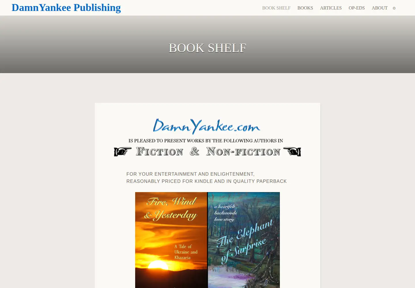 Screenshot of damnyankee.com