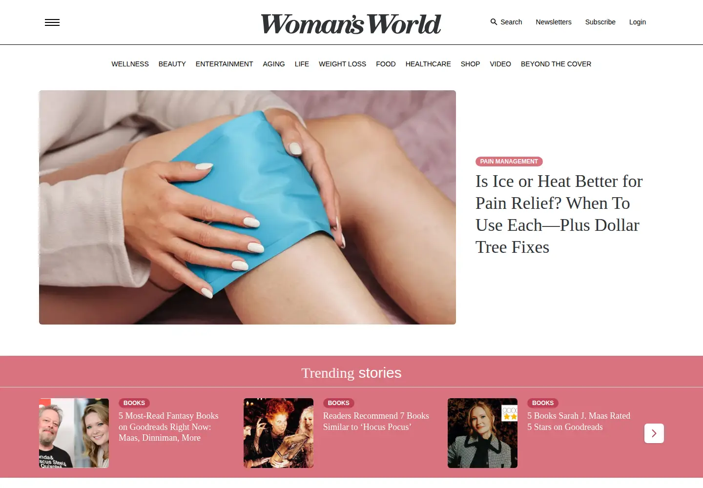 Screenshot of womansworld.com