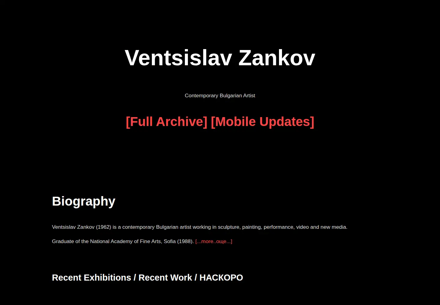 Screenshot of zankov.info