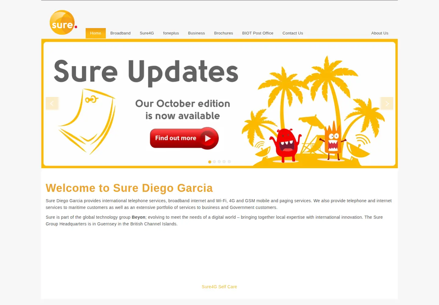 Screenshot of sure.io