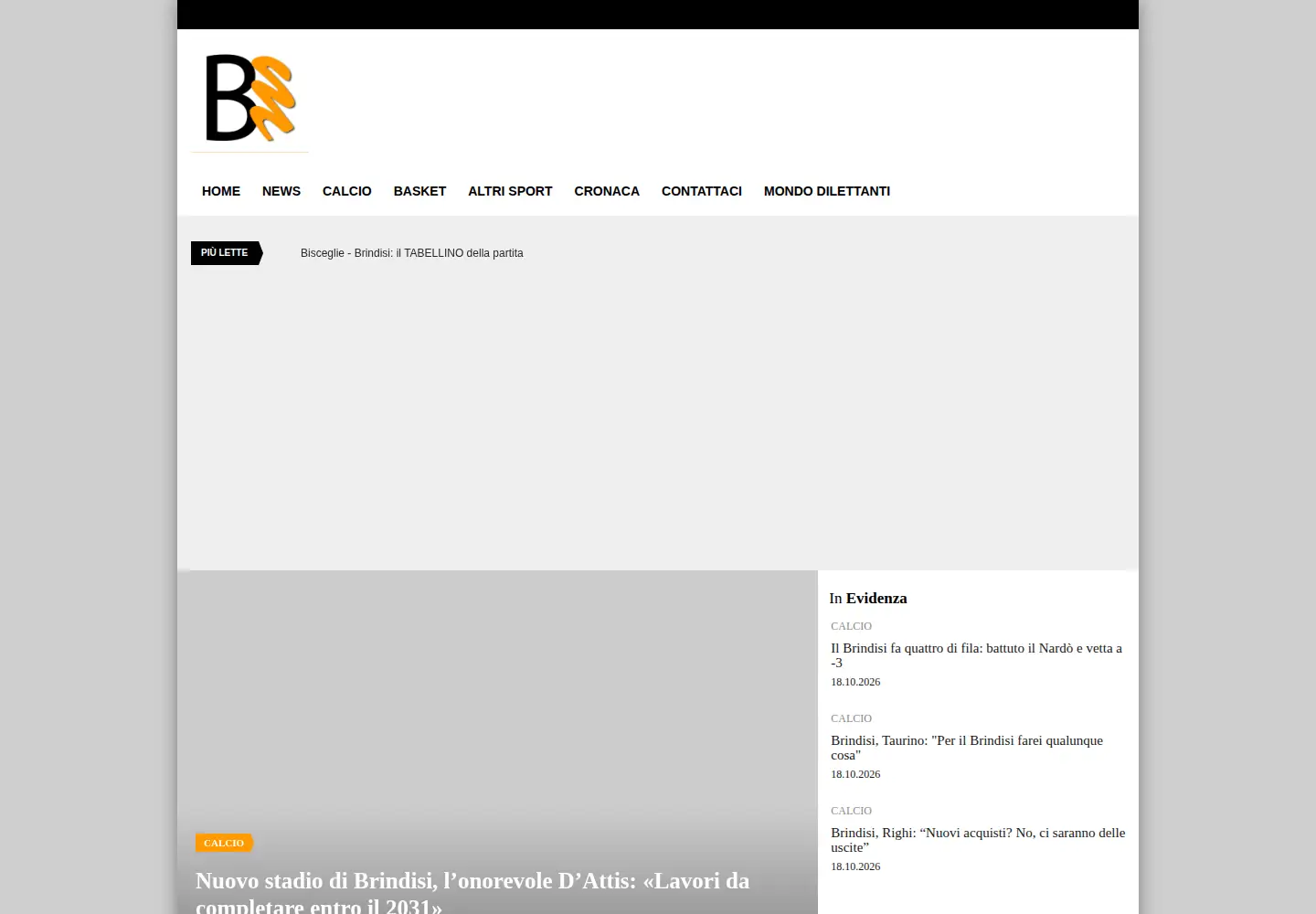Screenshot of brindisimagazine.it
