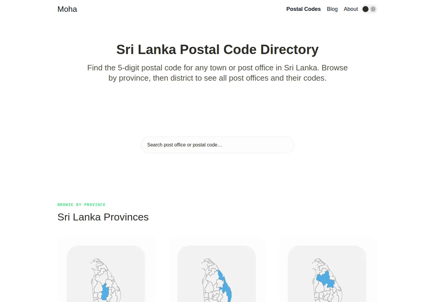 Screenshot of mohanjith.net