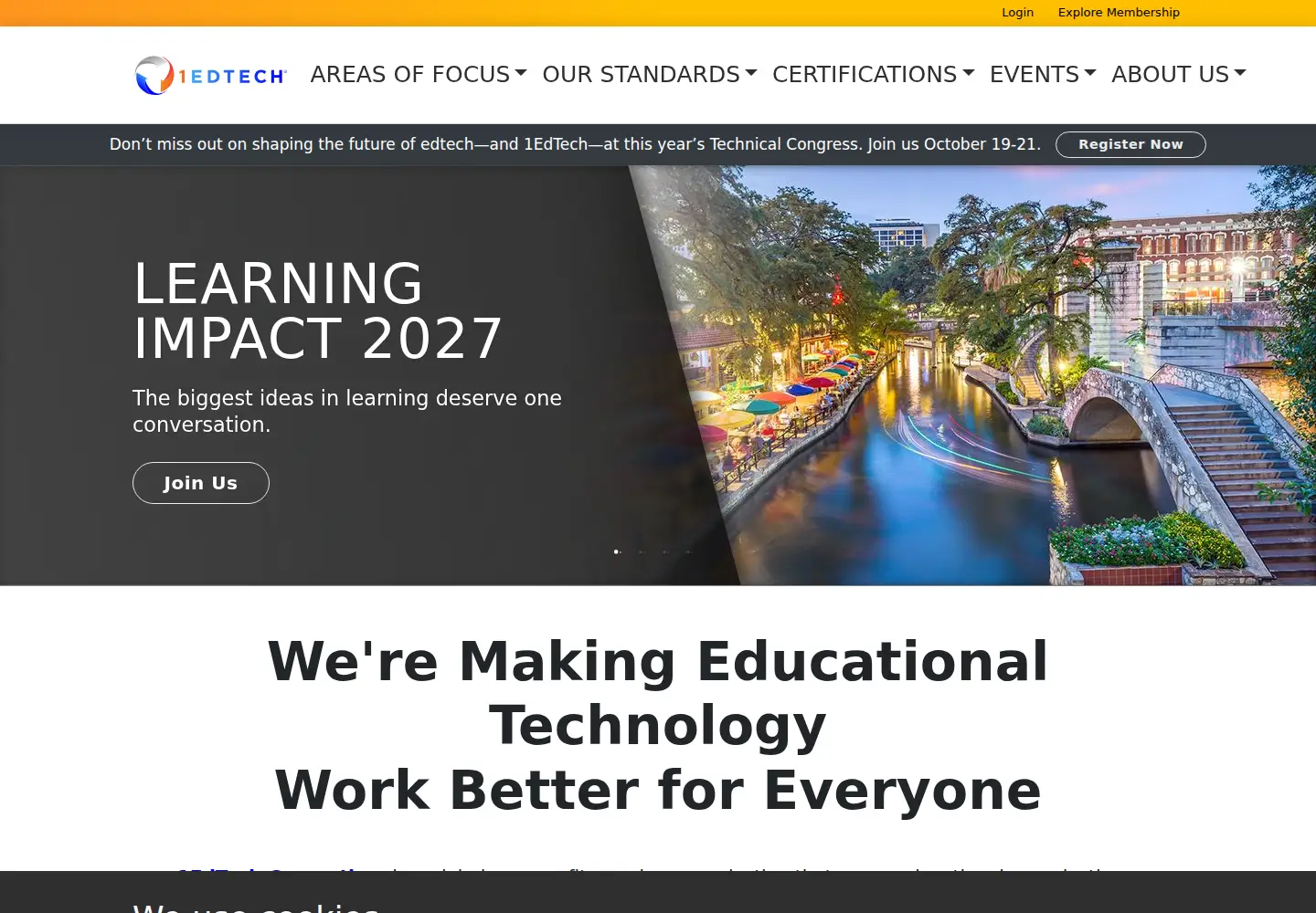 Screenshot of imsglobal.org
