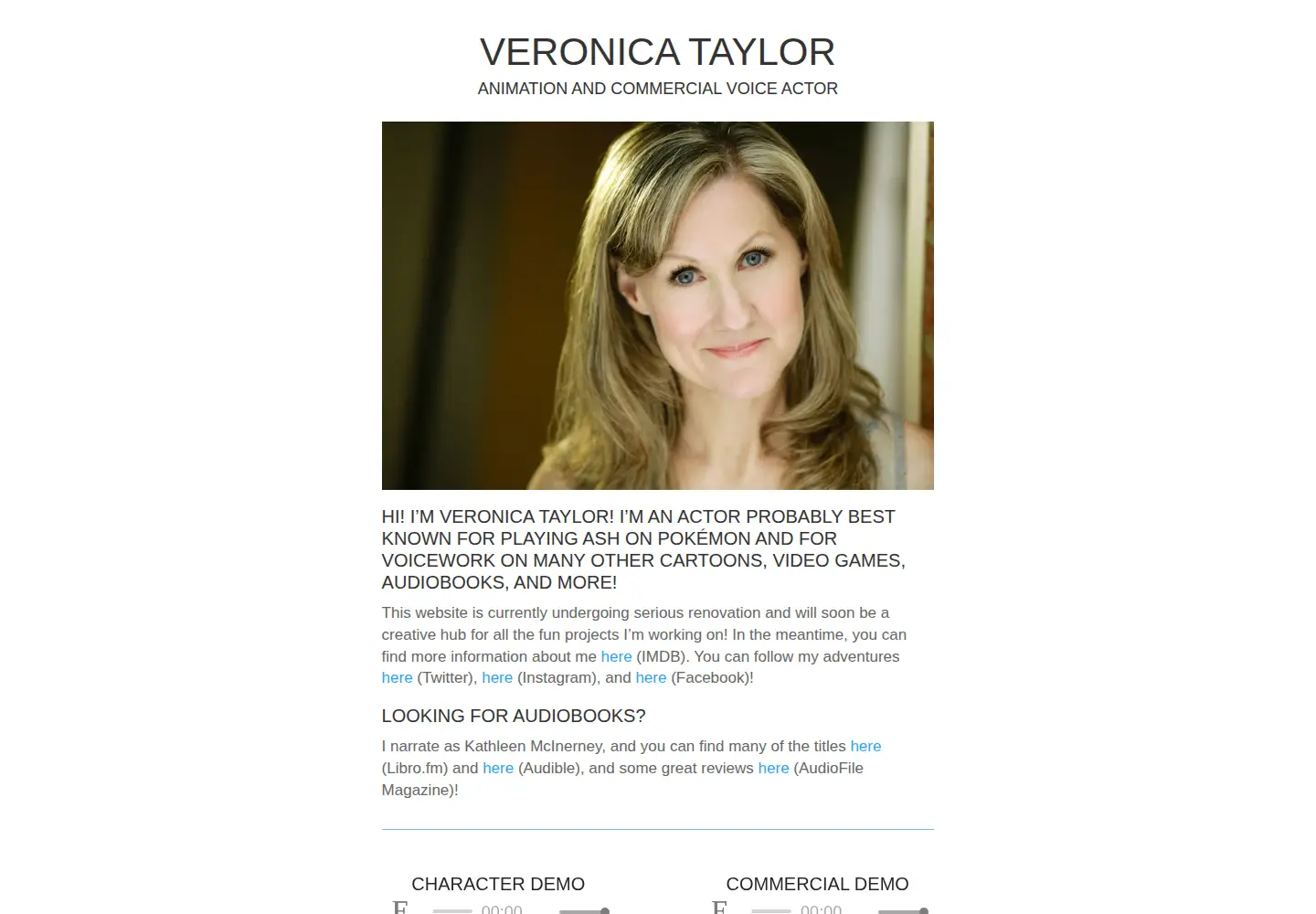 Screenshot of veronicataylor.net