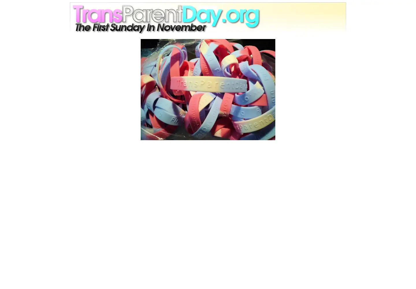 Screenshot of transparentday.org