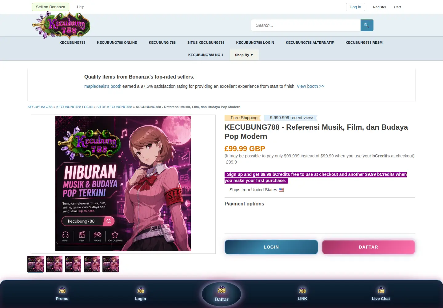 Screenshot of trendyclub.org