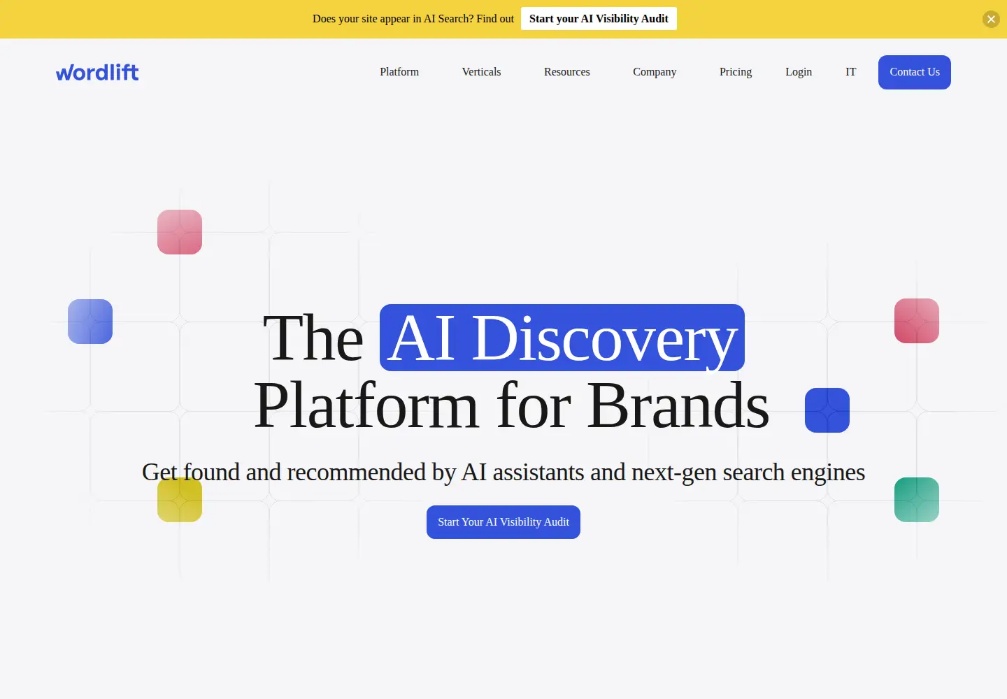 Screenshot of wordlift.io