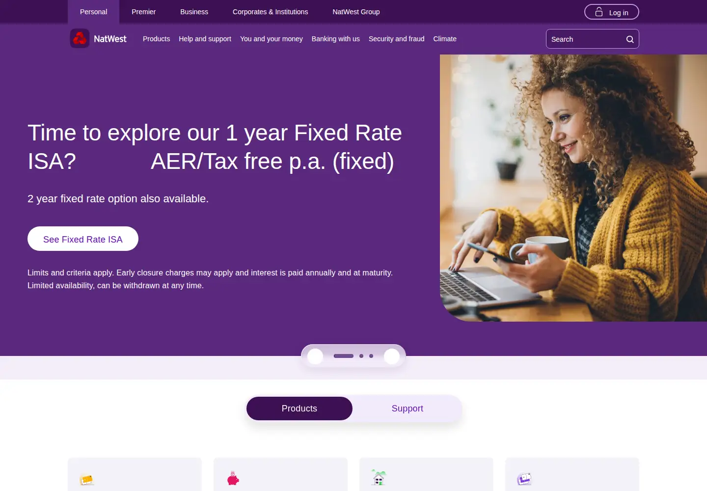 Screenshot of natwest.com