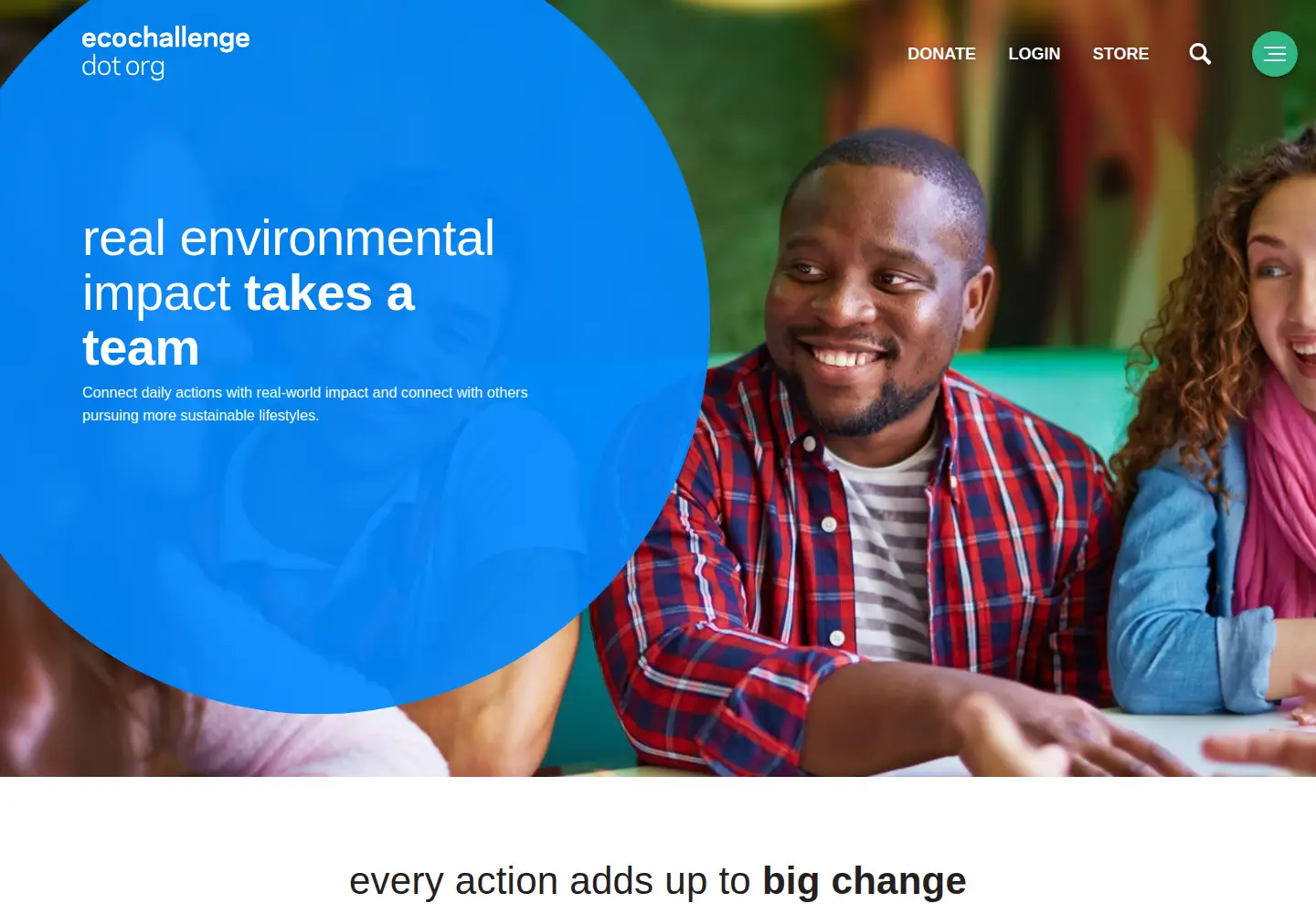Screenshot of ecochallenge.org