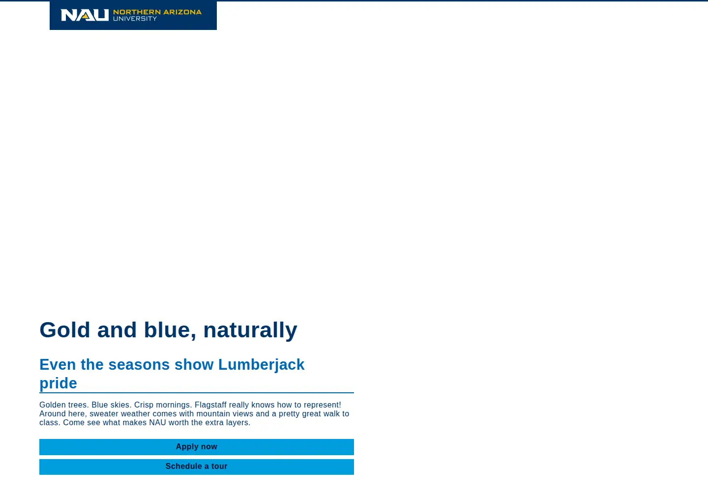 Screenshot of nau.edu