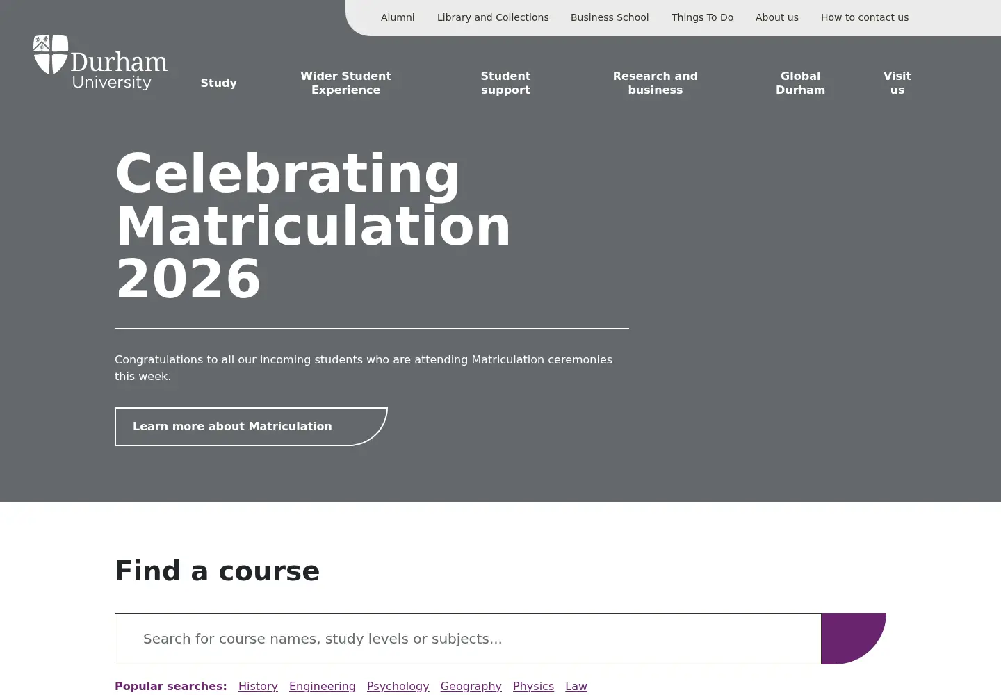 Screenshot of dur.ac.uk