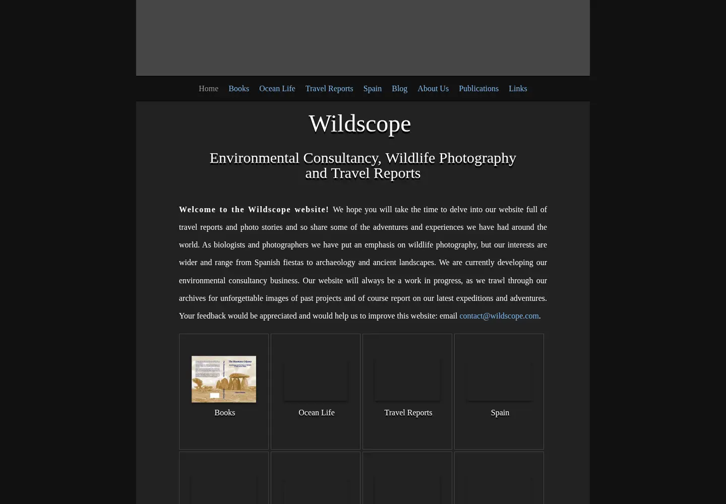 Screenshot of wildscope.com