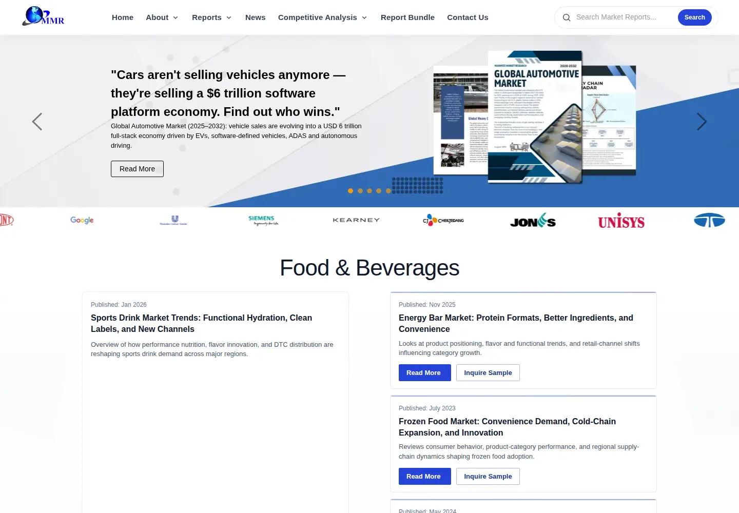Screenshot of maximizemarketresearch.com