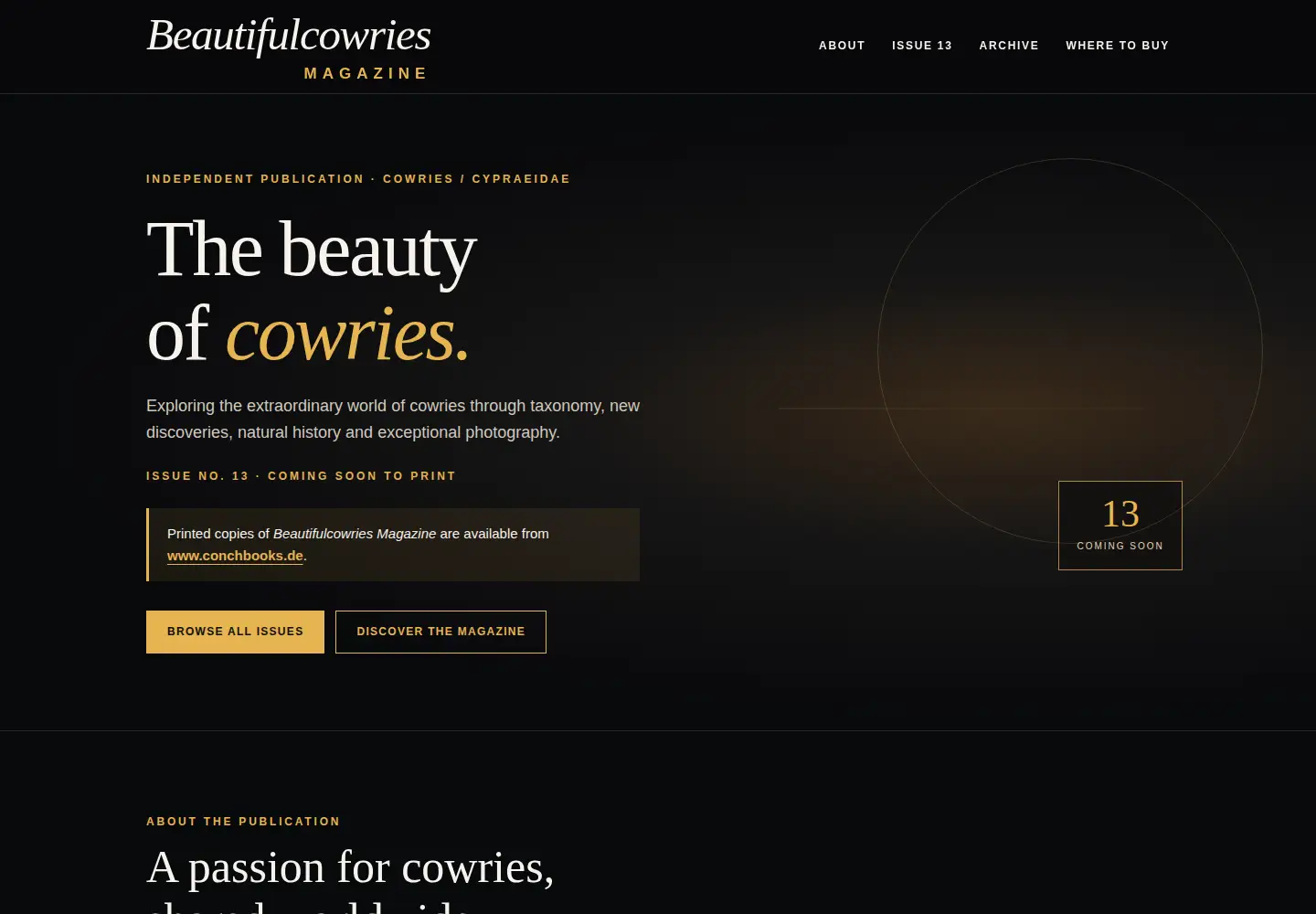 Screenshot of beautifulcowries.net