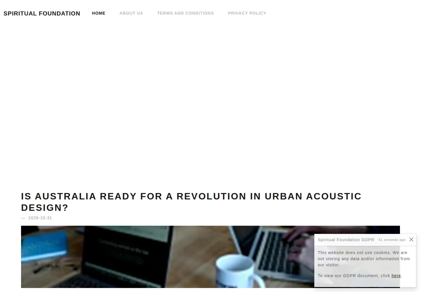 Screenshot of spiritualfoundation.net