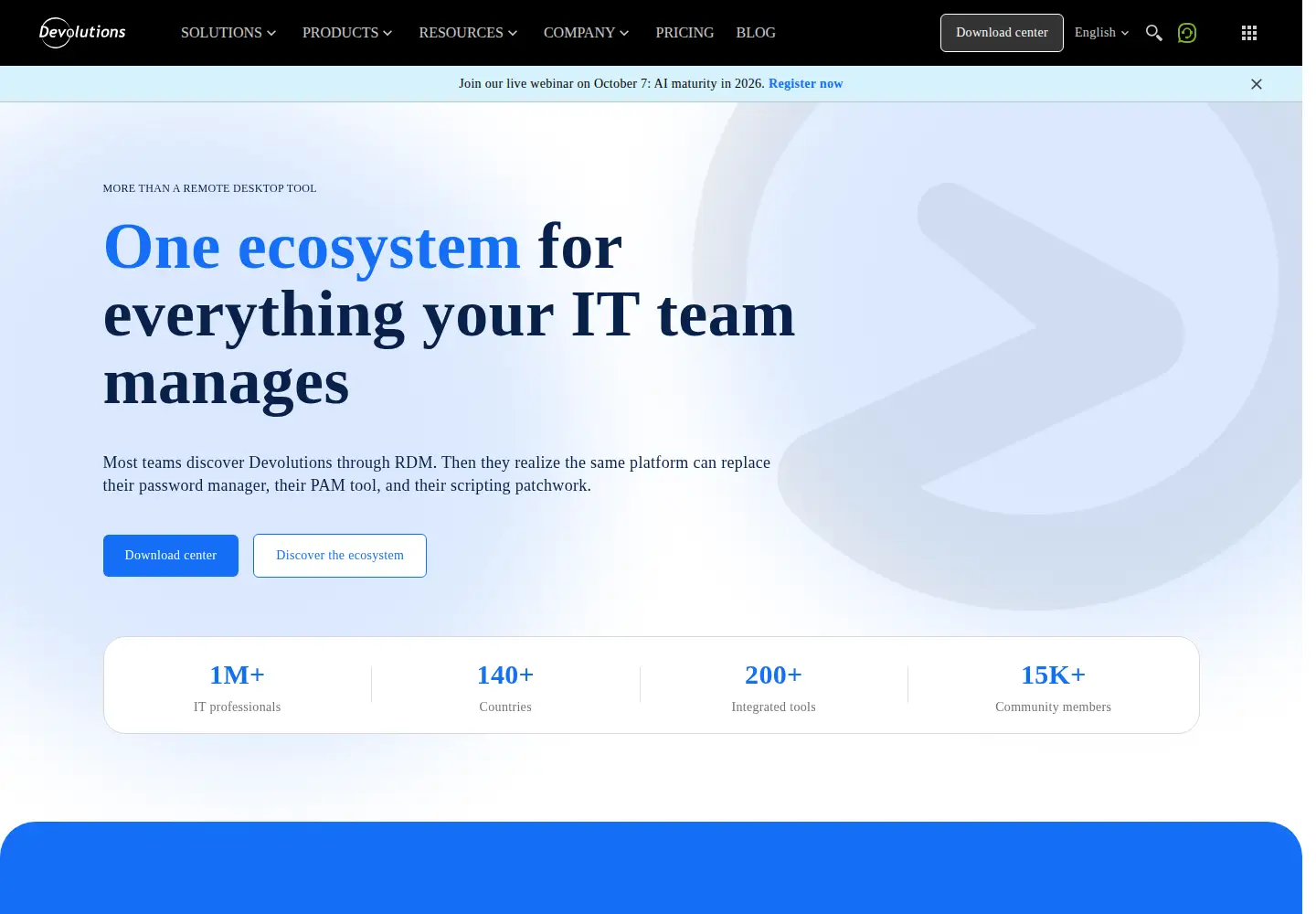 Screenshot of devolutions.net