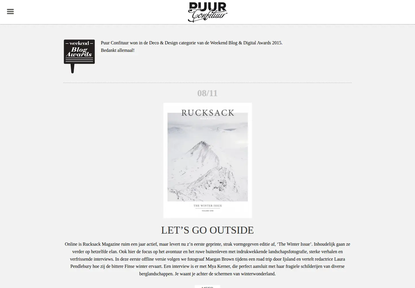 Screenshot of puurconfituur.be