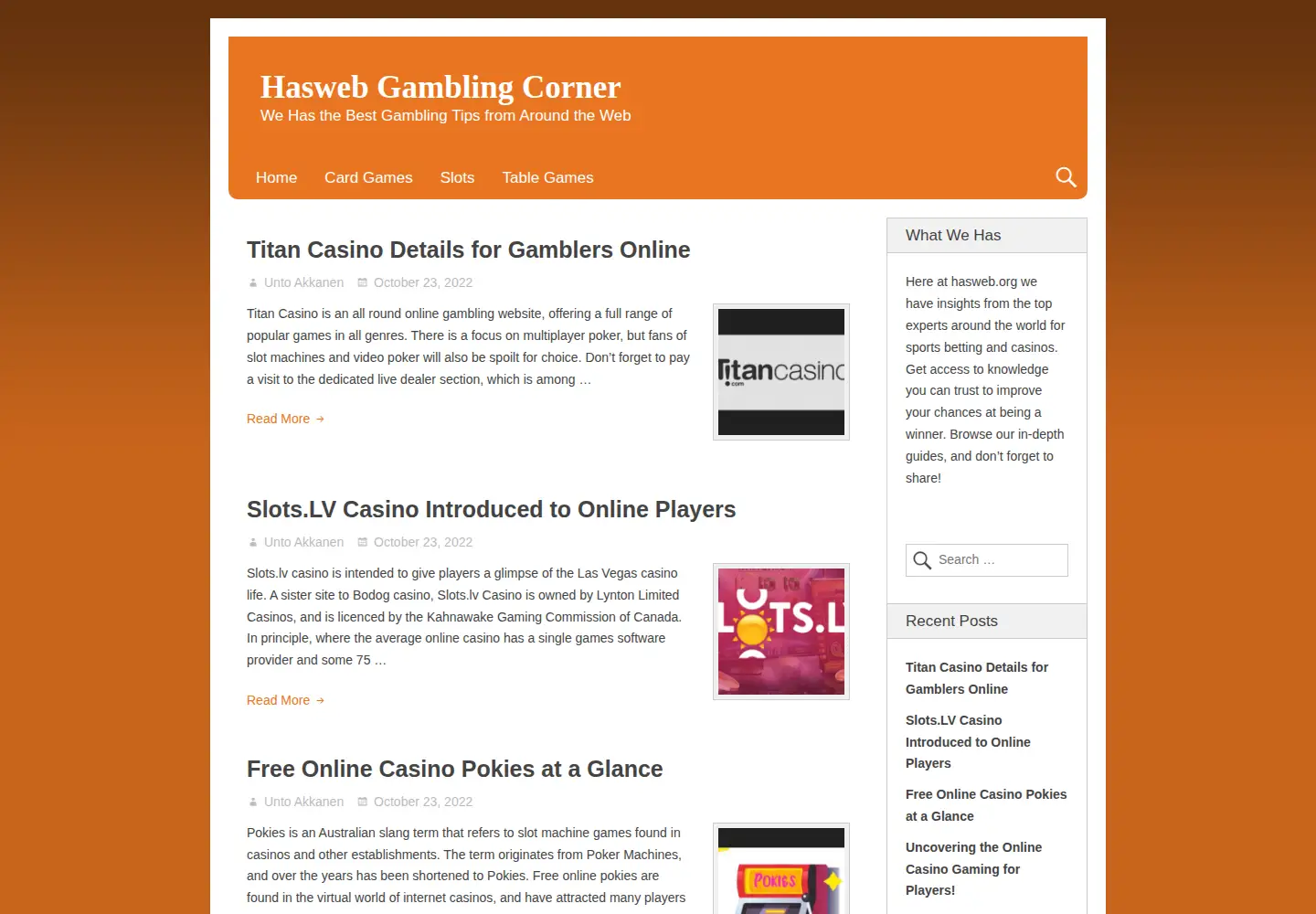 Screenshot of hasweb.org