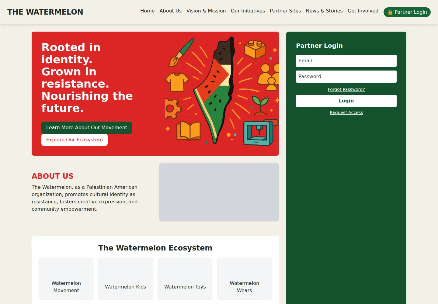 Screenshot of thewatermelon.org