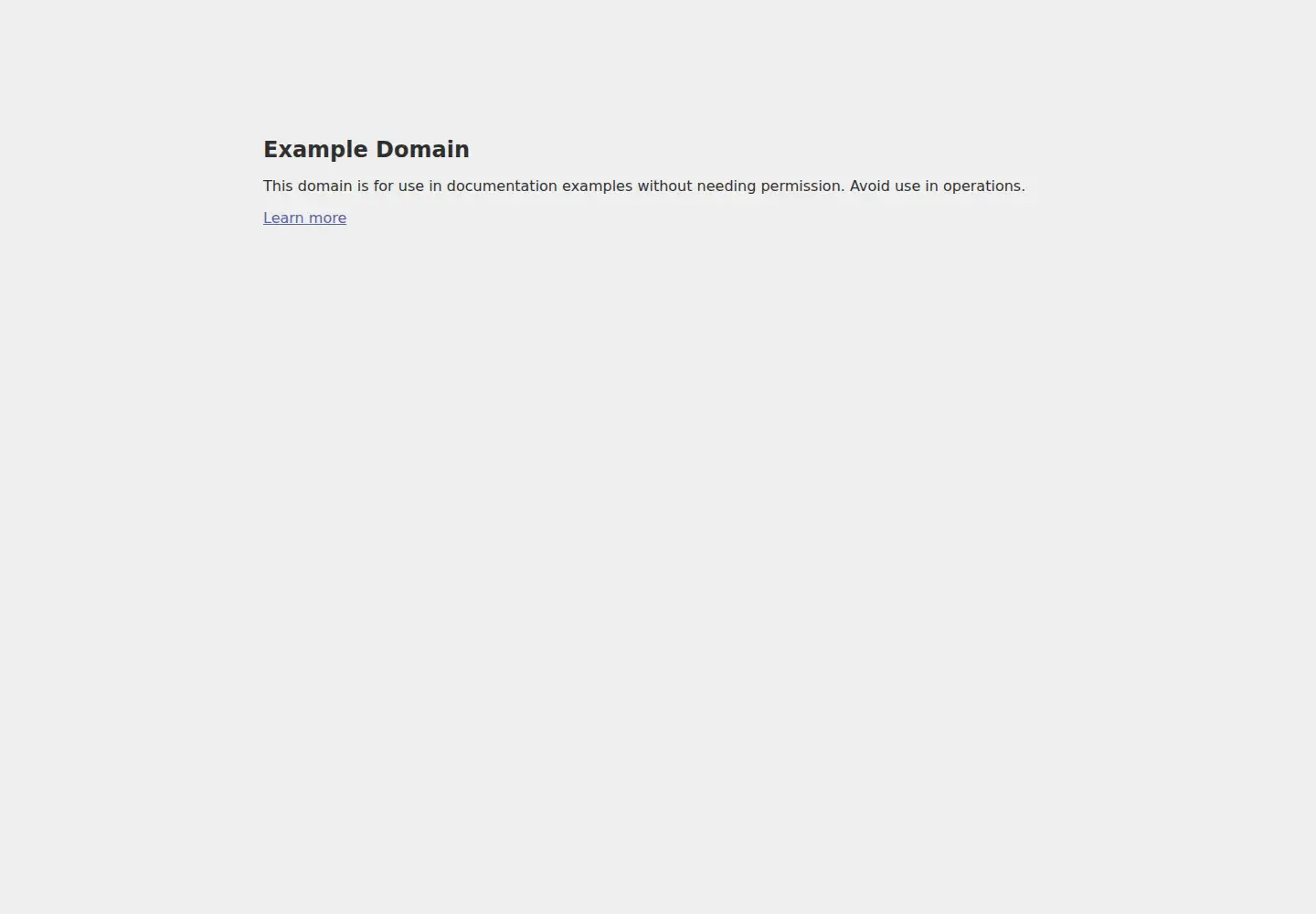 Screenshot of example.net