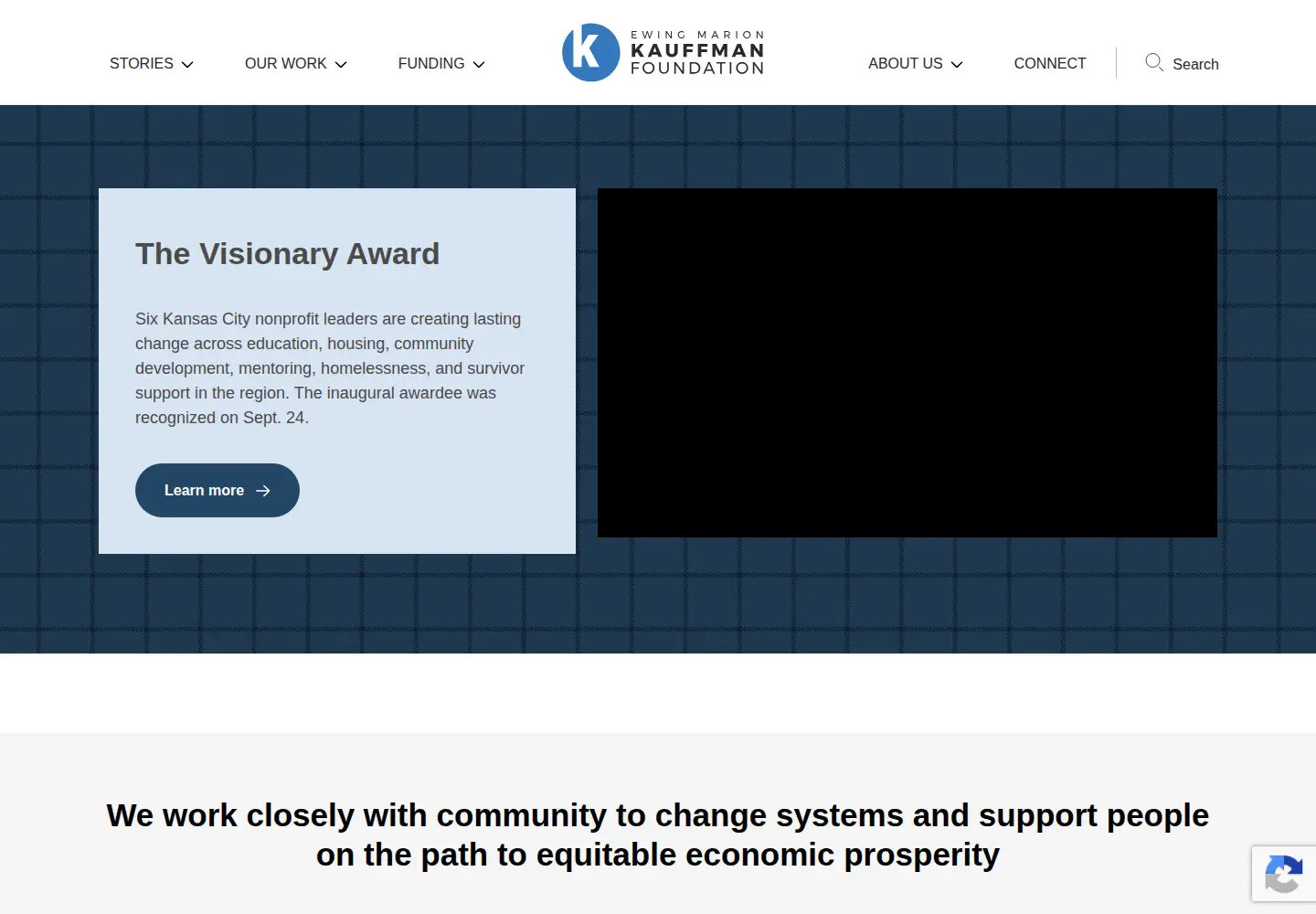 Screenshot of kauffman.org