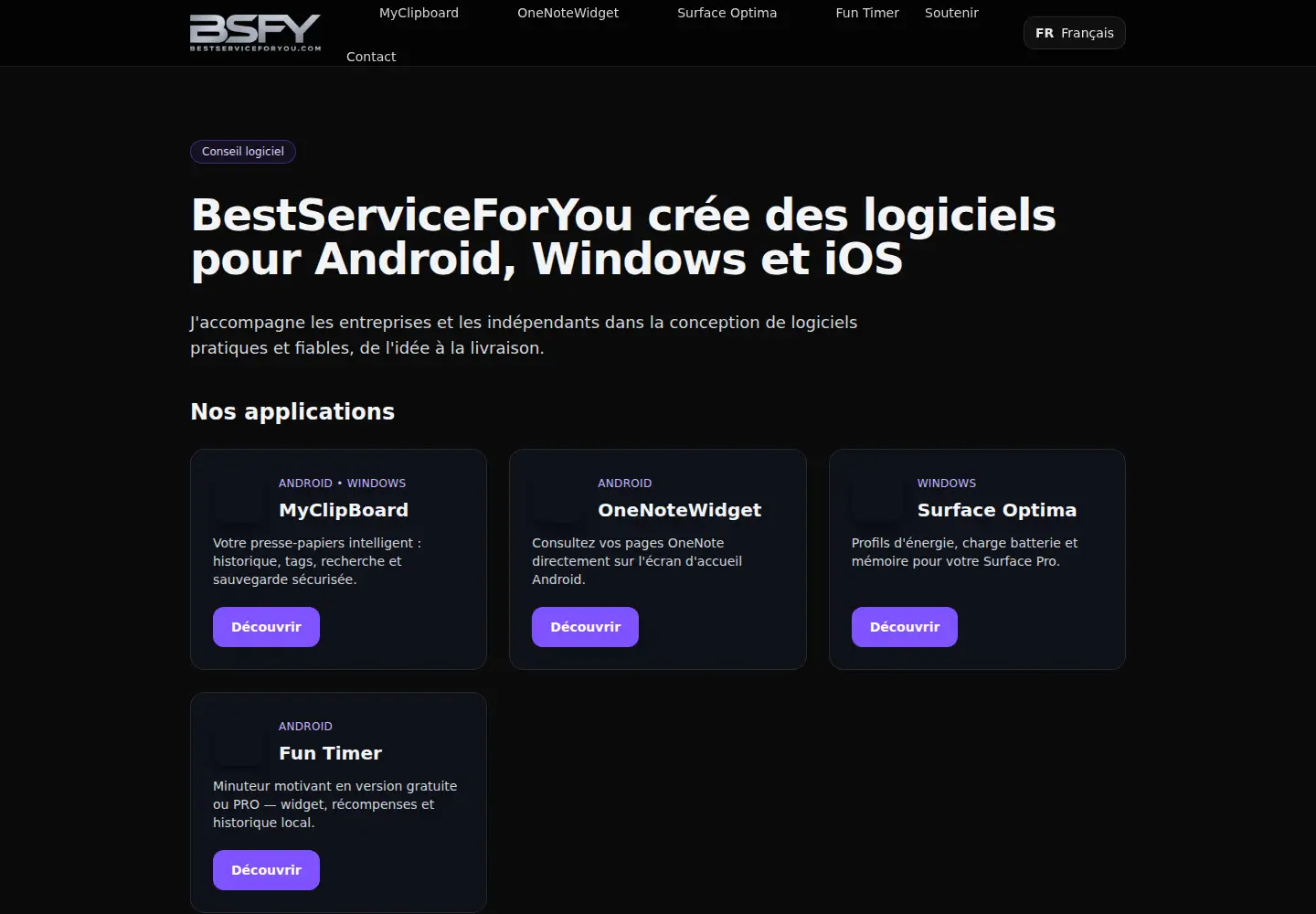 Captured homepage of bestserviceforyou.com in the current scan