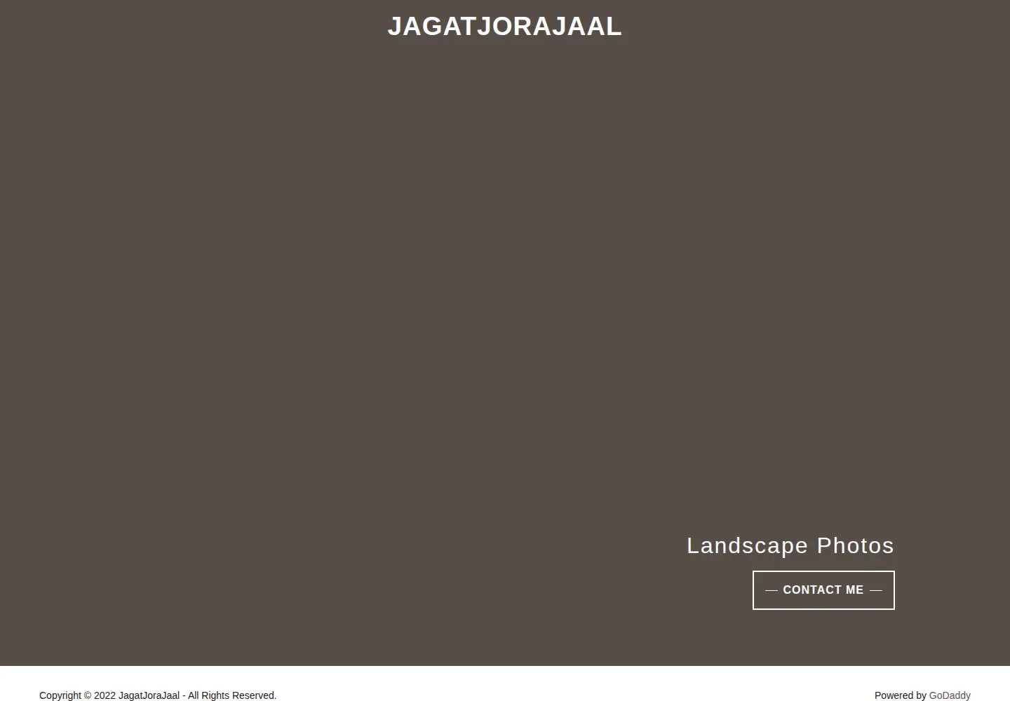 Captured homepage of jagatjorajaal.com in the current scan