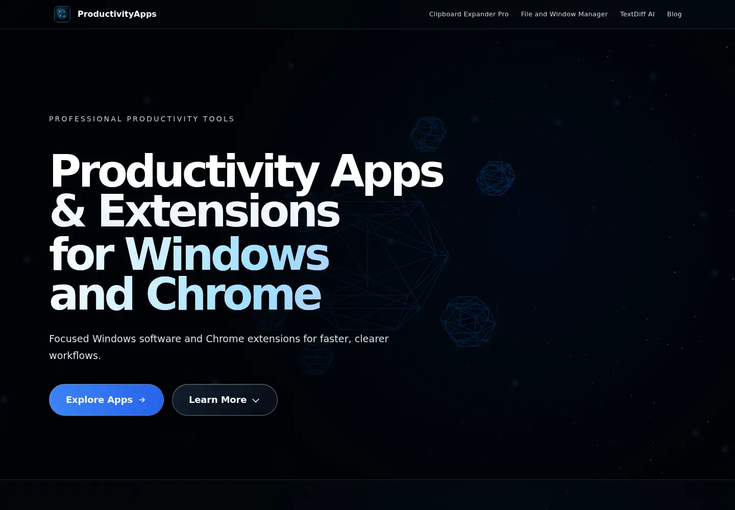 Screenshot of productivityappsforwindows.com