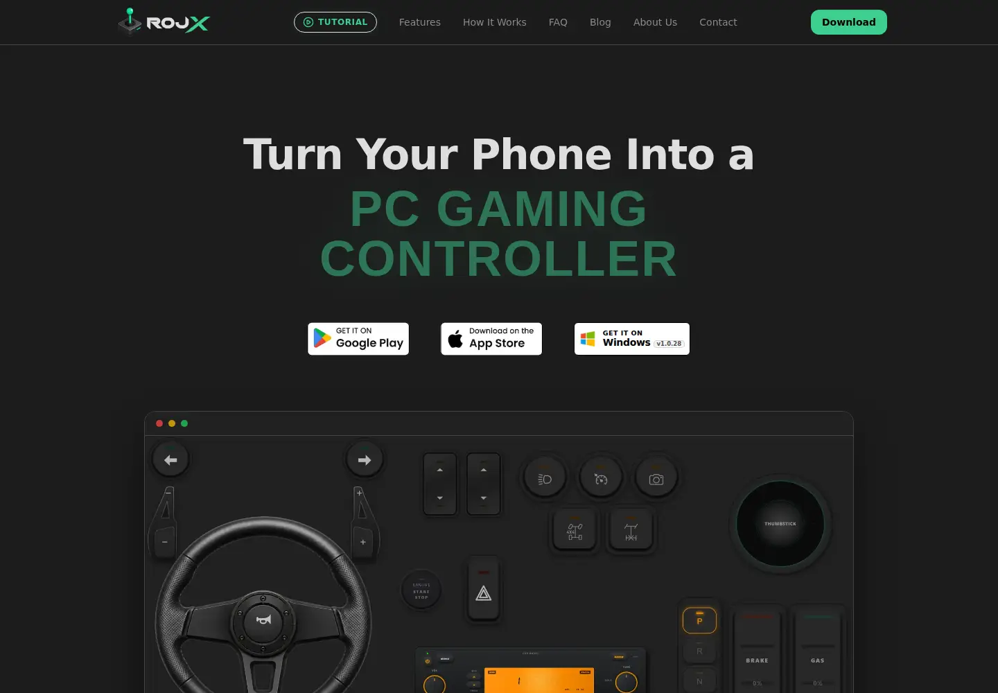 Captured homepage of rojx.io in the current scan