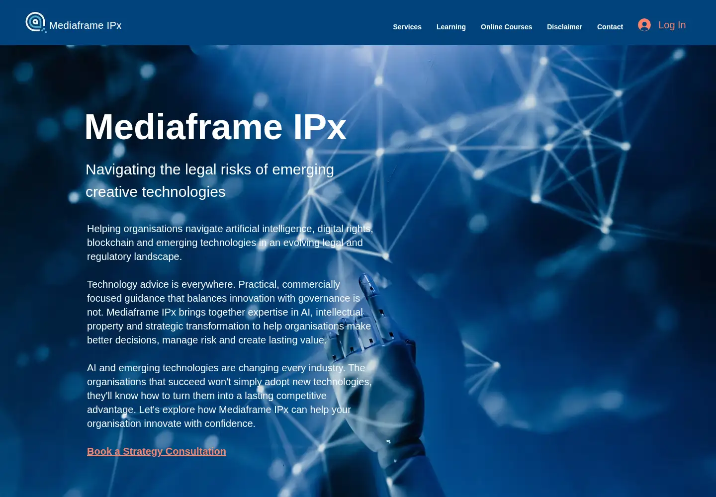 Screenshot of mediaframestudios.com