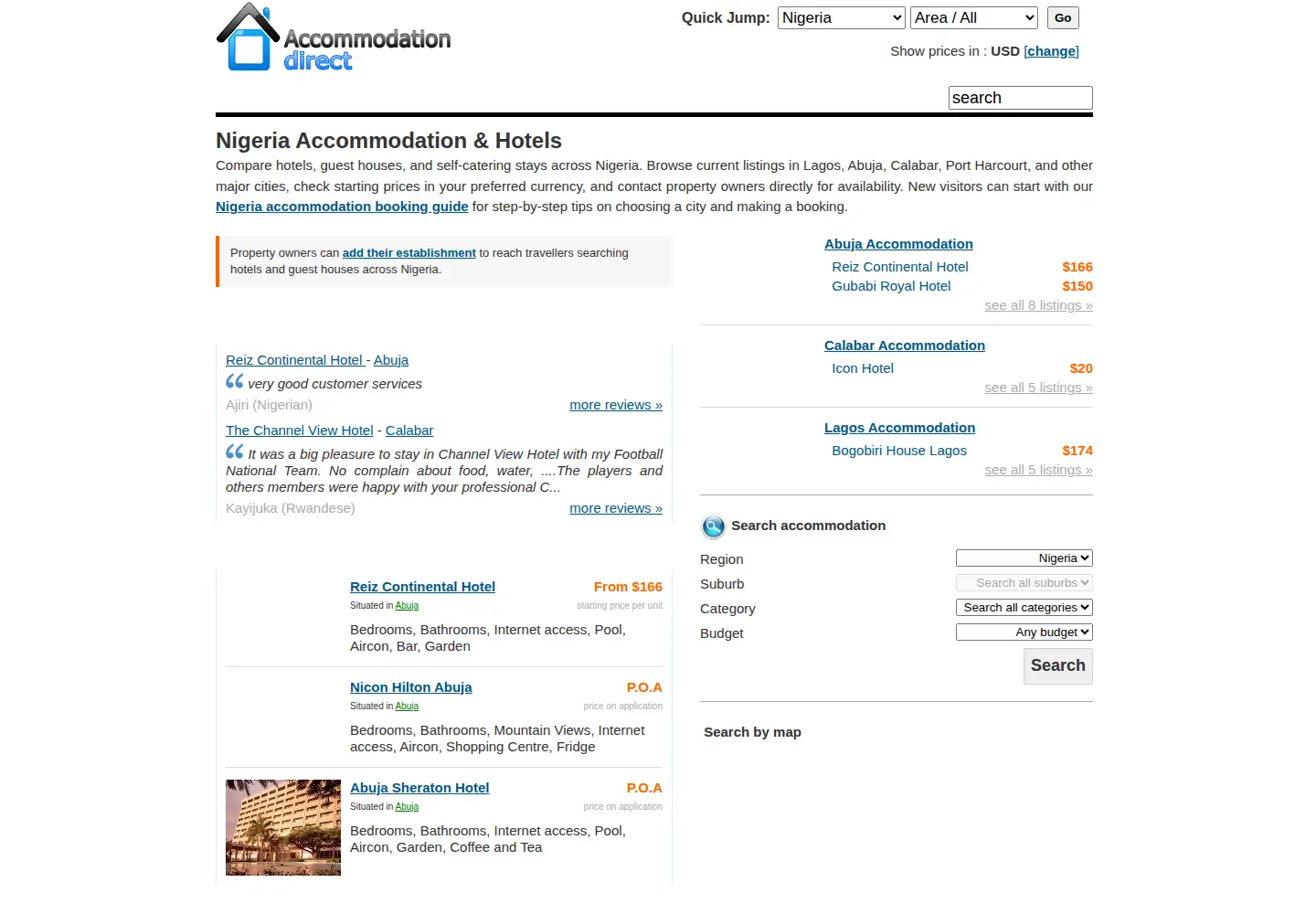 Screenshot of nigeria-direct.com