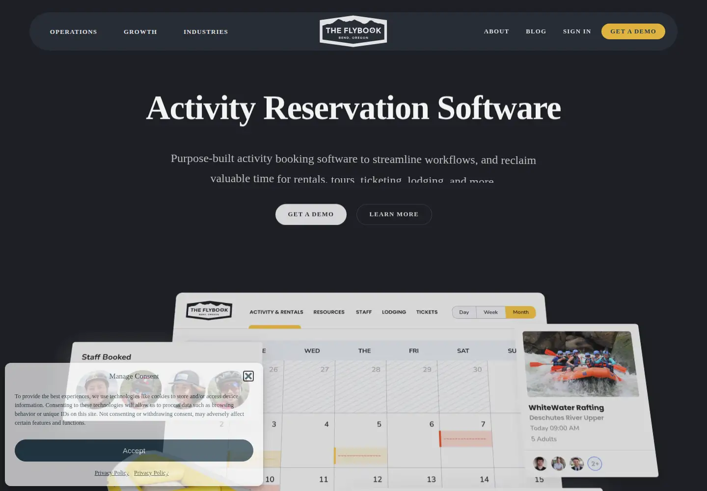 Screenshot of theflybook.com