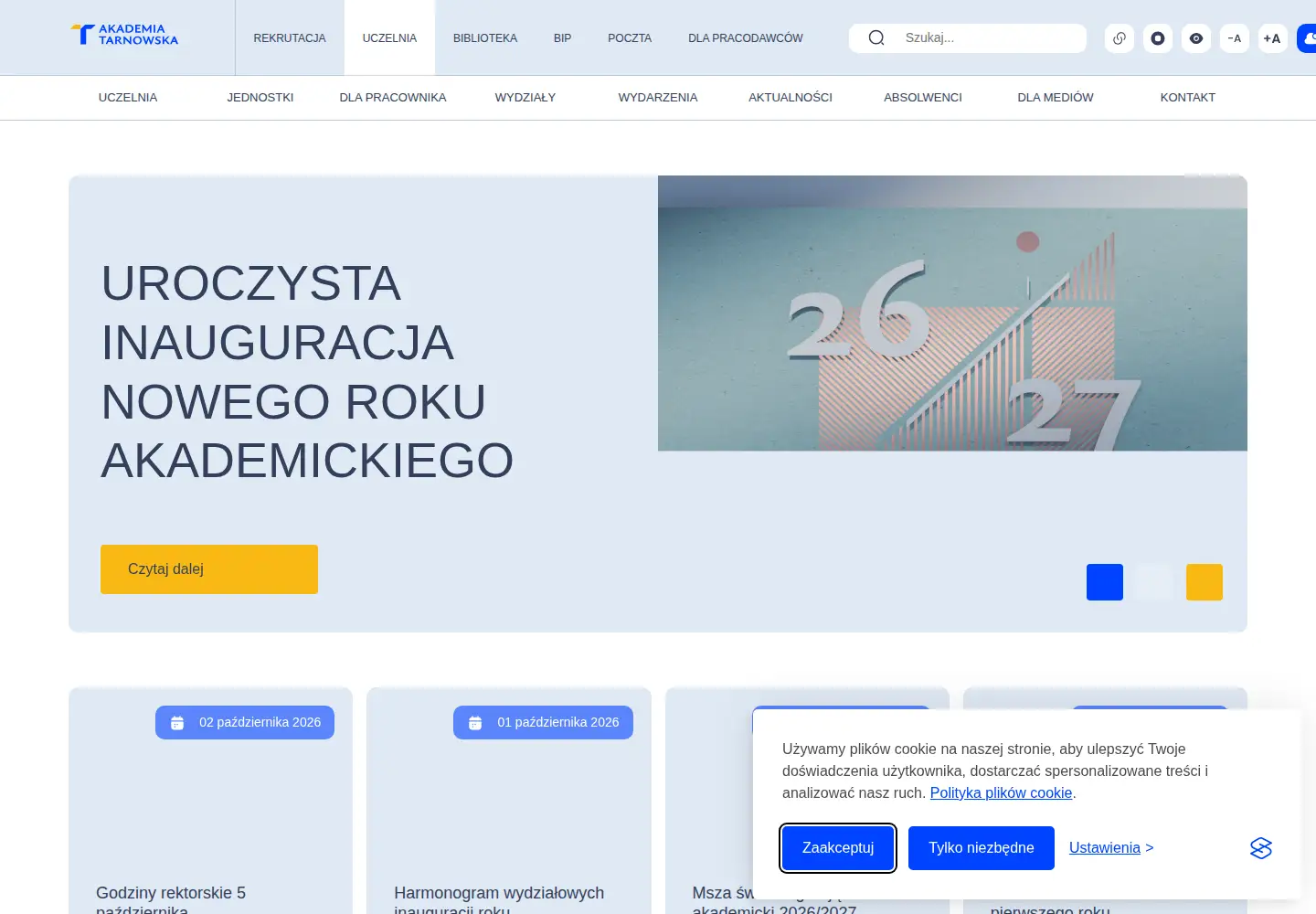 Screenshot of anstar.edu.pl